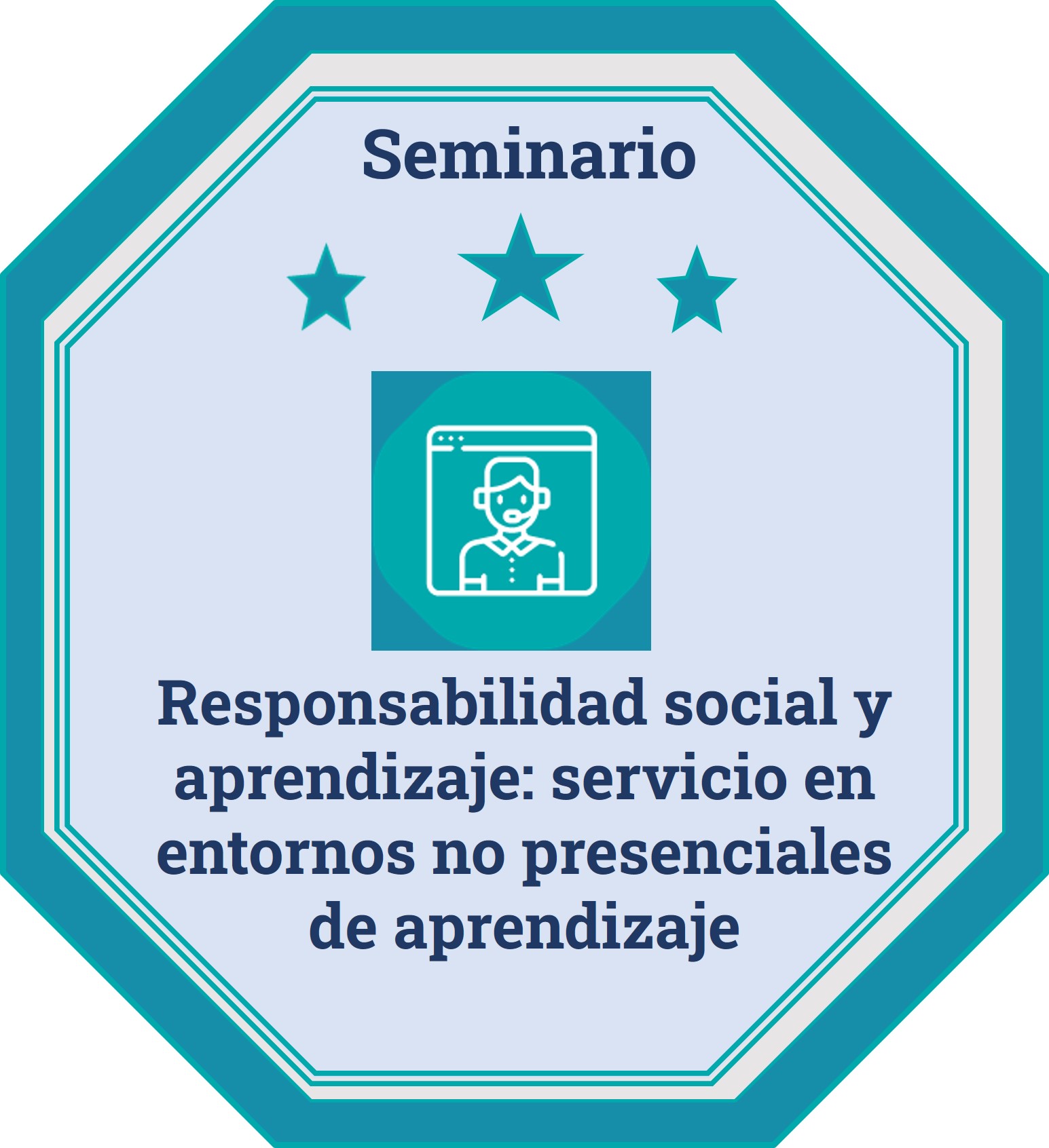 Insignia_Responsabilidad social y aprendizaje: servicio en entornos no presenciales de aprendizaje